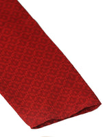 Thumbnail for Jompers Men's Silk Blend Collar Embroidered Kurta Pyjama Set - Maroon - Distacart
