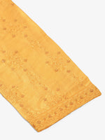 Thumbnail for Jompers Men's Silk Blend Collar Embroidered Kurta Pyjama Set - Yellow - Distacart