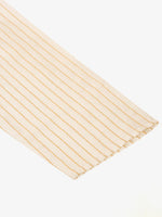 Thumbnail for Jompers Men's Cream Striped Pleated Chikankari Kurta Only - Distacart