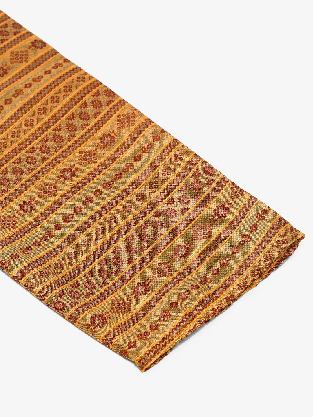 Jompers Men's Printed Sequinned Kurta with Churidar - Yellow - Distacart