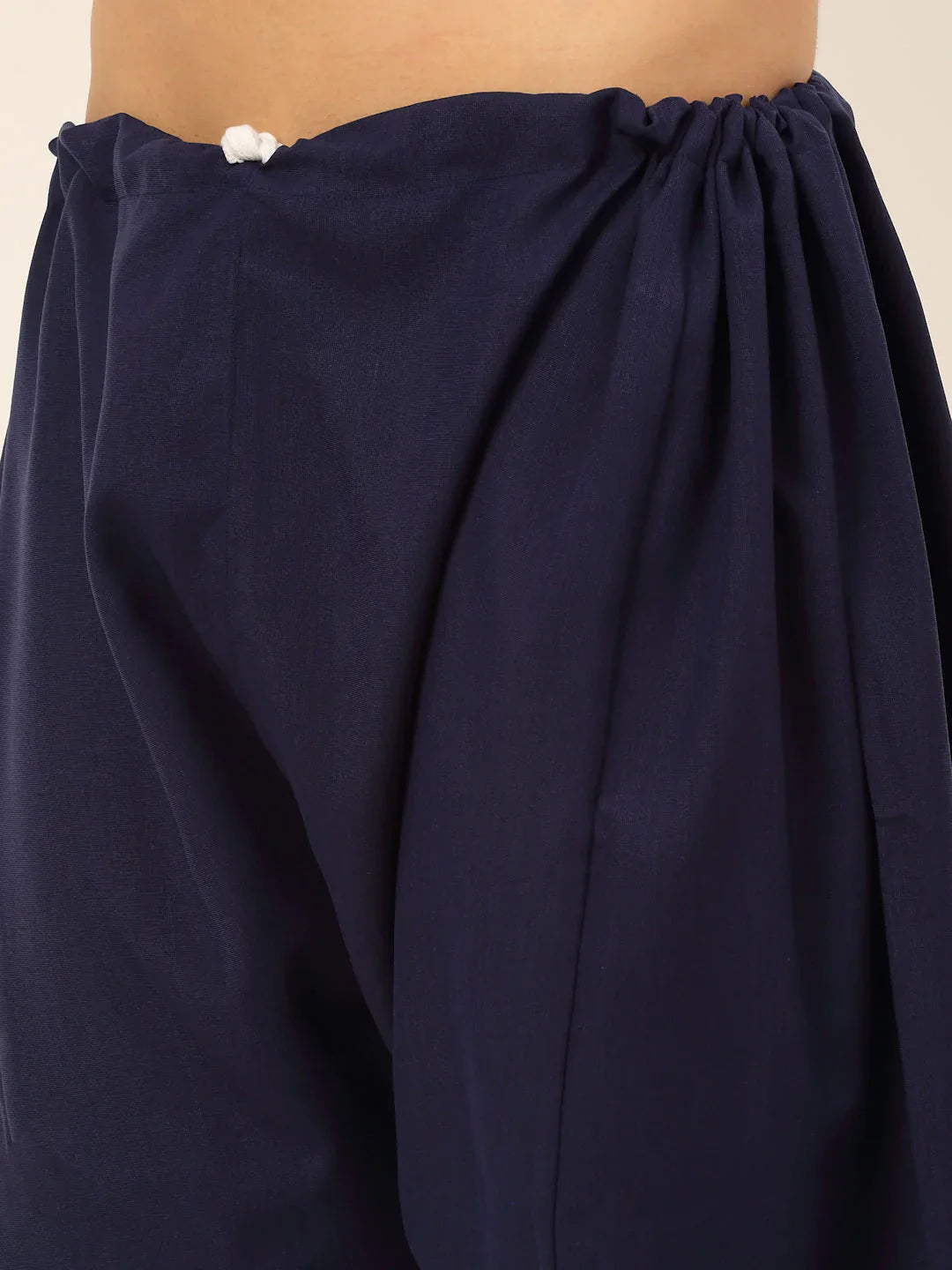 Jompers Men's Navy Cotton Solid Pathani Kurta with Salwar - Distacart
