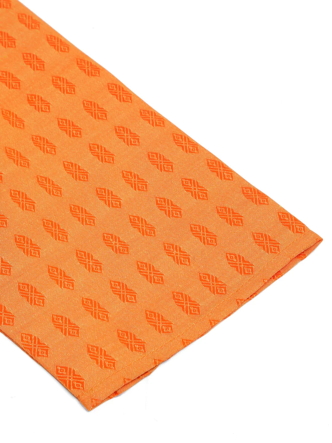 Jompers Men's Orange Woven Design Kurta Pajama - Distacart