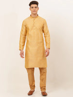 Thumbnail for Jompers Men's Golden Embroidered Kurta Payjama Sets - Distacart