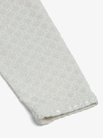 Thumbnail for Jompers Men's White Chikankari Embroidered and Sequence Kurta with Churidar - Distacart