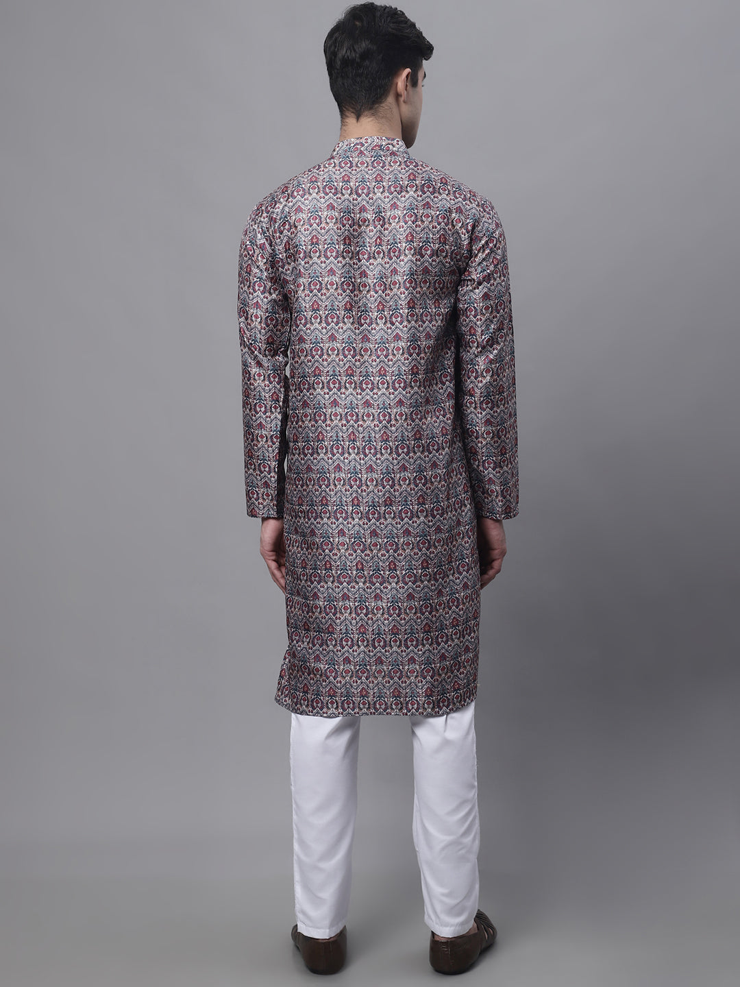 Jompers Men's Maroon Digital Printed Kurta Pyjama Set - Distacart