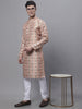 Jompers Men's Peach Digital Printed Kurta Pyjama Set - Distacart