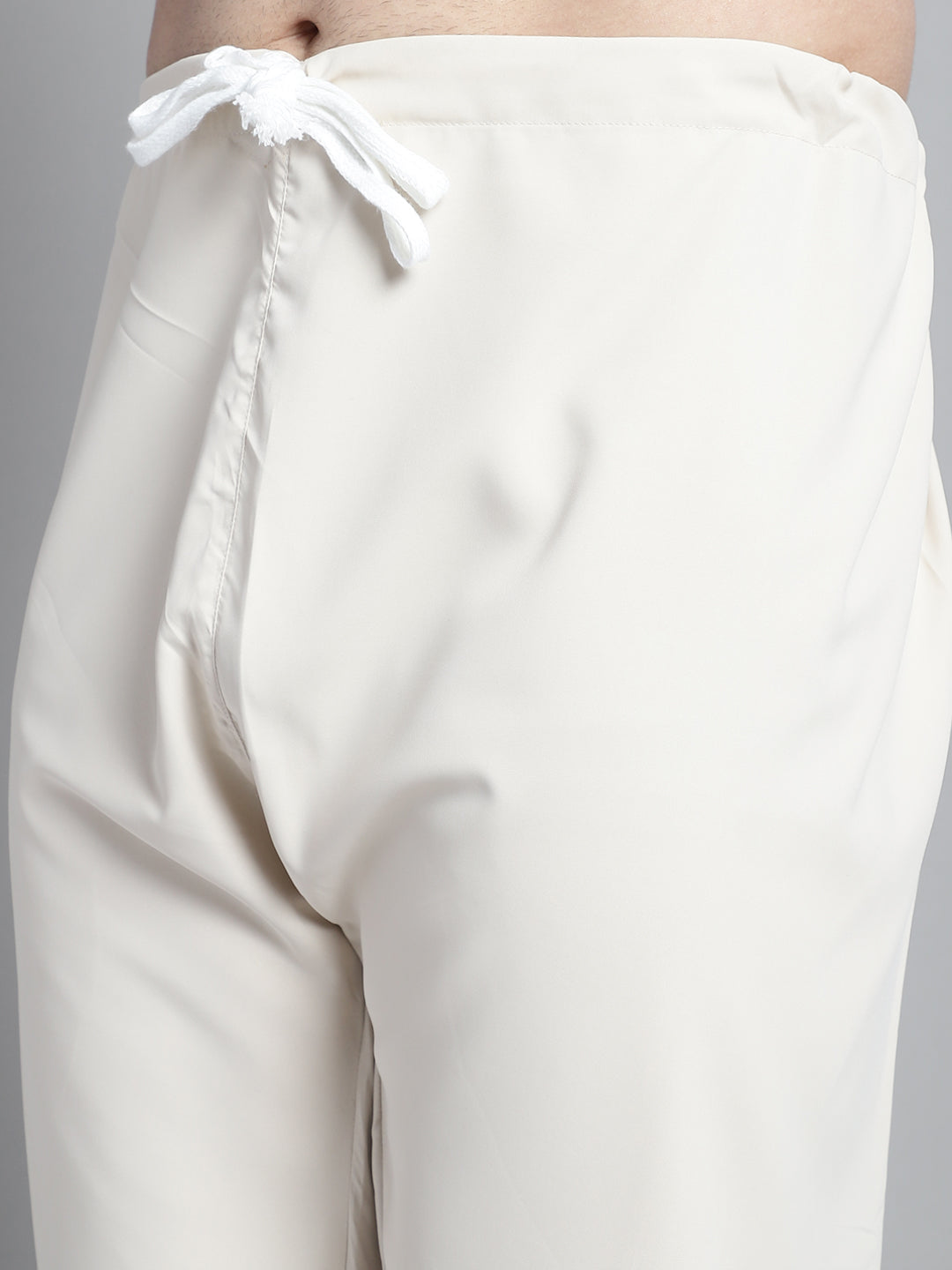 Jompers Men's Cream Cotton Solid Pathani Kurta with Salwar - Distacart