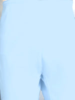 Thumbnail for Jompers Men's Solid Pathani Kurta with Salwar - Sky Blue - Distacart