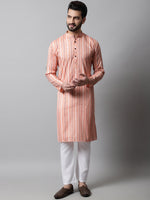 Thumbnail for Jompers Men's Coral Geomatric Printed Kurta with Churidar - Distacart