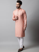 Thumbnail for Jompers Men's Coral Geomatric Printed Kurta with Churidar - Distacart