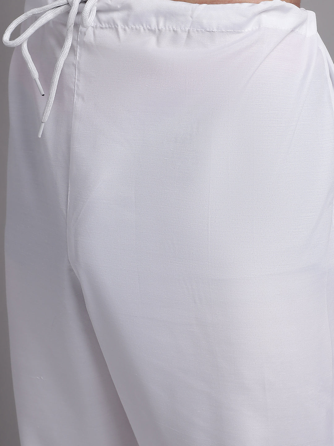 Jompers Men's White Printed Pure Cotton Kurta Payjama Set - Distacart