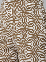 Thumbnail for Jompers Women's Beige & Pink Block Print Pure Cotton Kurta with Trousers & Dupatta - Distacart