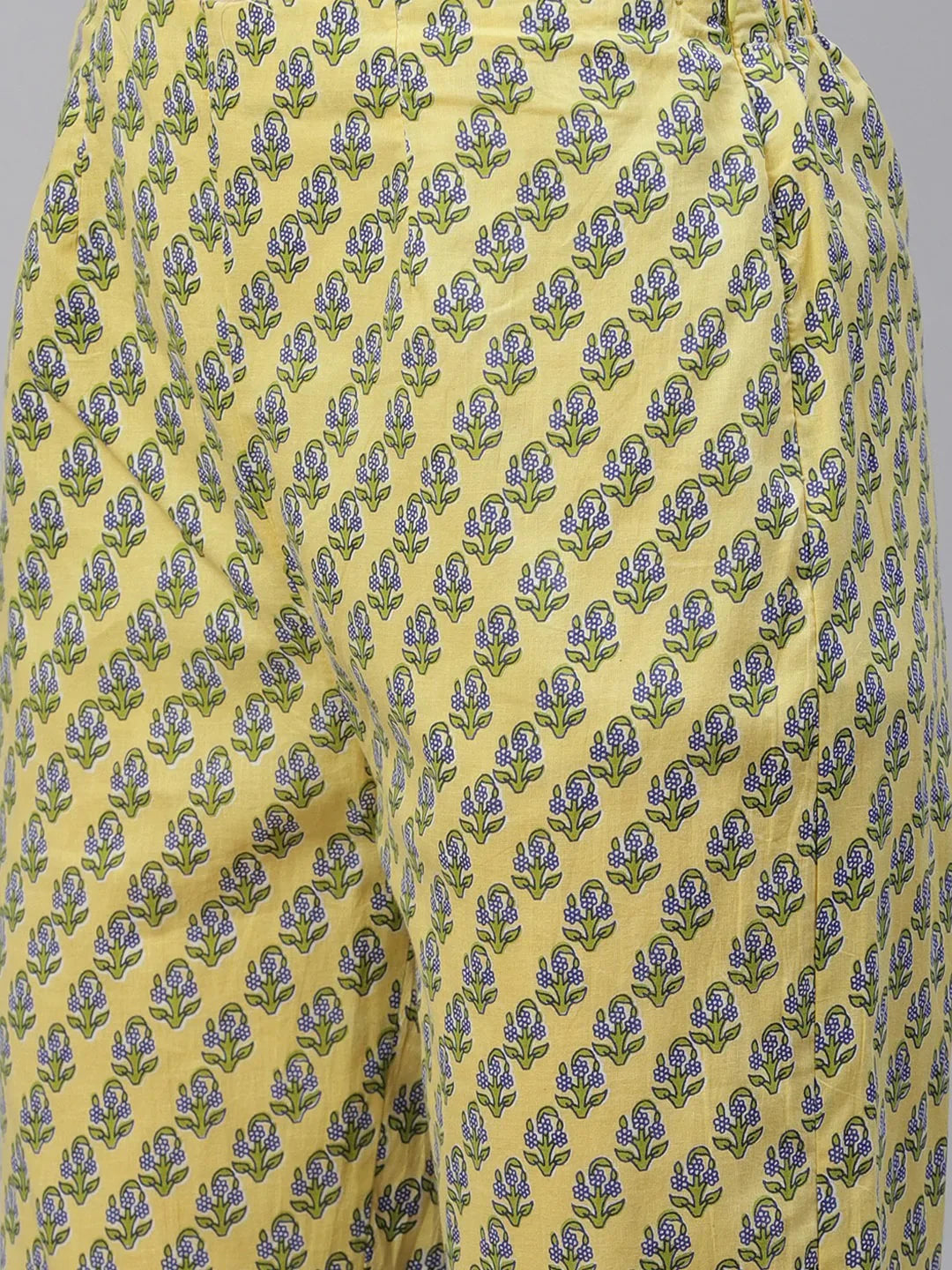 Jompers Women's Green Ethnic Motifs Printed Pure Cotton Kurta with Trousers & Dupatta - Distacart