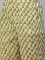 Thumbnail for Jompers Women's Green Ethnic Motifs Printed Pure Cotton Kurta with Trousers & Dupatta - Distacart