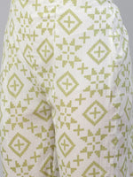Thumbnail for Jompers Women's Green Ethnic Motifs Printed Pure Cotton Kurta with Trousers & Dupatta - Distacart