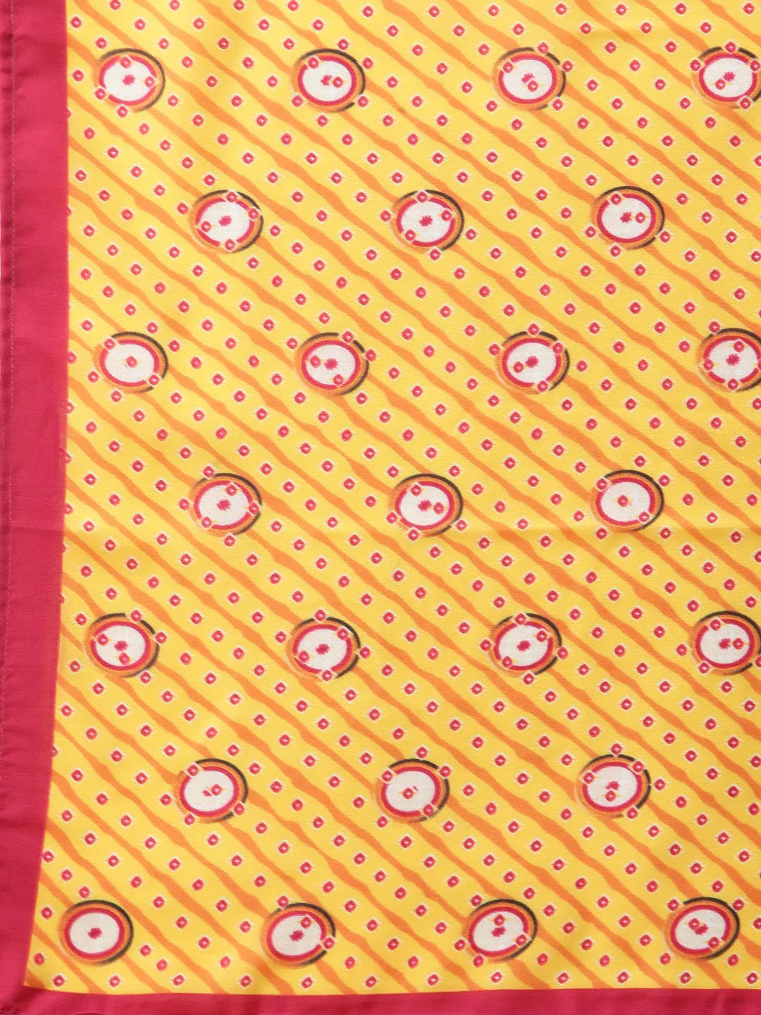 Jompers Women's Yellow & Pink Ethnic Motifs Printed Pure Cotton Kurta With Trousers & Dupatta - Distacart