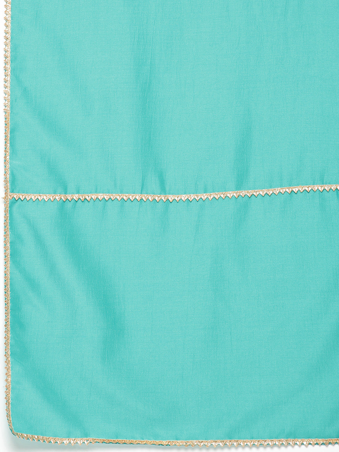 Jompers Women's Embroidered Silk Flared kurta,pant with dupatta set - Green - Distacart
