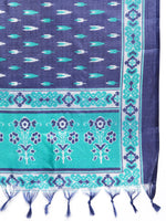 Thumbnail for Jompers Women's Floral Embroidered Kurta with Trousers & With Dupatta - Blue - Distacart