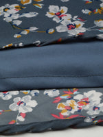 Thumbnail for Jompers Women's Grey & White Georgette Floral Printed Kurta - Distacart