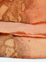 Thumbnail for Jompers Women's Orange Georgette Tiger Printed Kurta - Distacart