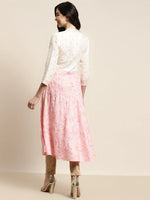 Thumbnail for Jompers Women's Yok-Design Faired Kurta - Pink - Distacart