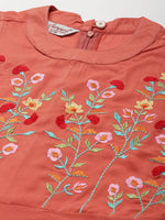 Thumbnail for Jompers Women's Embroidered A-Line Midi Dress - Pink - Distacart
