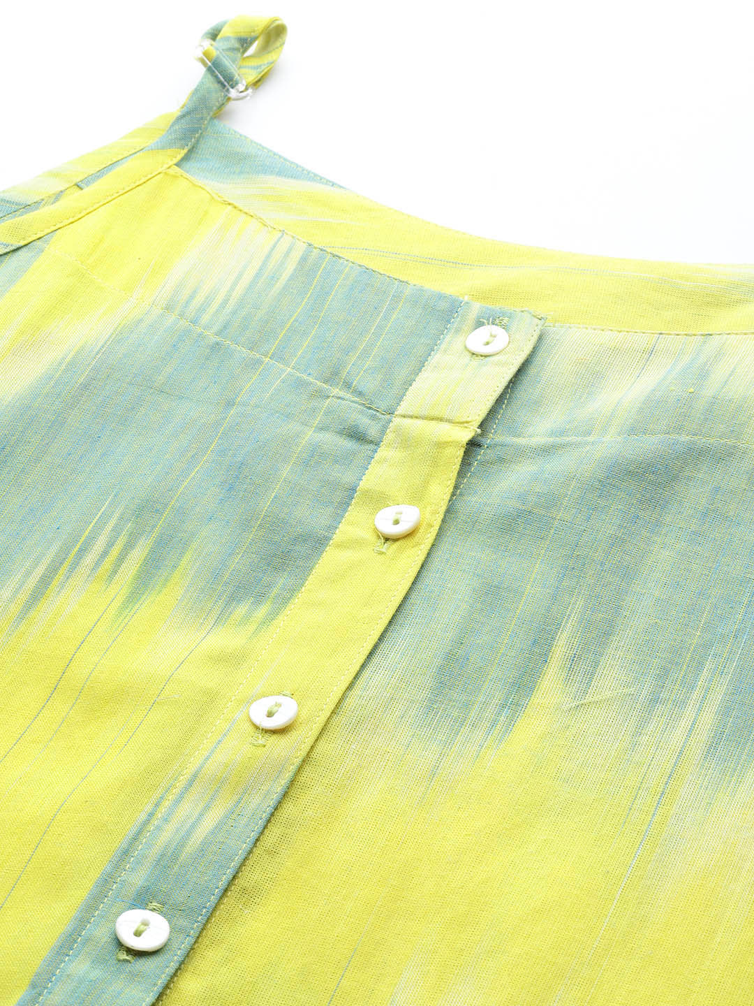 Jompers Women's Pure Cotton Yellow Ikkat Kurta - Distacart