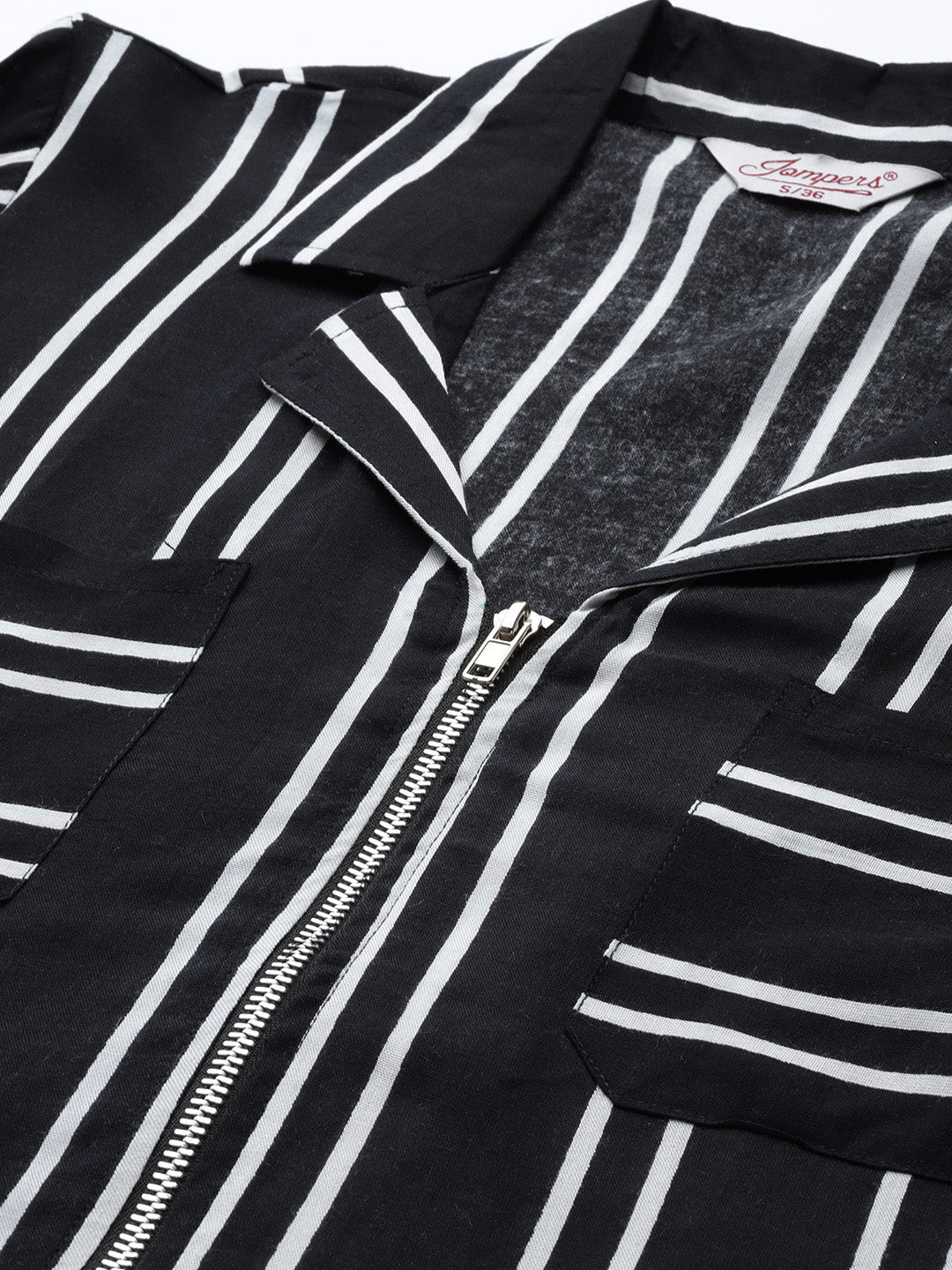 Jompers Women's Black Striped Kurta - Distacart