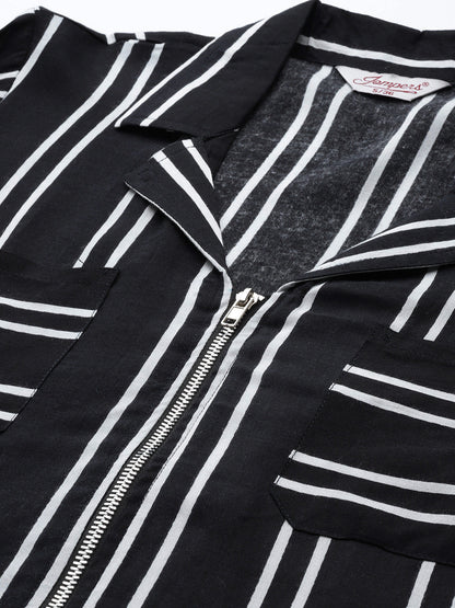 Jompers Women's Black Striped Kurta - Distacart
