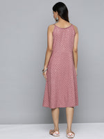 Thumbnail for Jompers Women's Coral Floral Sequin Embroidered A-Line Midi Dress - Distacart