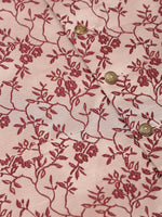 Thumbnail for Jompers Men's Maroon Floral Design Nehru Jacket - Distacart