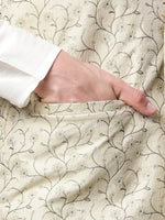 Thumbnail for Jompers Men's Beige Printed textured Nehru Jacket - Distacart