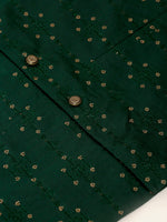 Thumbnail for Jompers Men's Green Embroidered Woven Nehru Jackets - Distacart