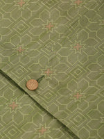 Thumbnail for Jompers Men's Beige & Golden Woven Design Nehru Jackets-JOWC_4045Pista - Distacart