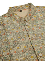 Thumbnail for Jompers Men's Grey Embroidered Nehru Jacket - Distacart