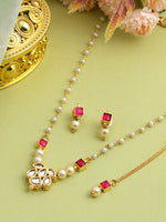 Thumbnail for Ruby Raang Mannat Kundan Set