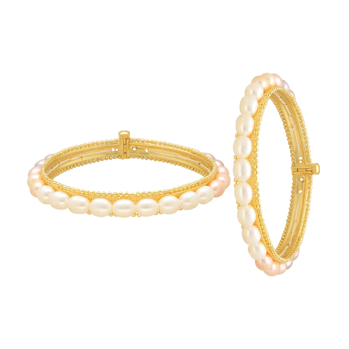J Pearls Classic Pearl Bangles - Distacart