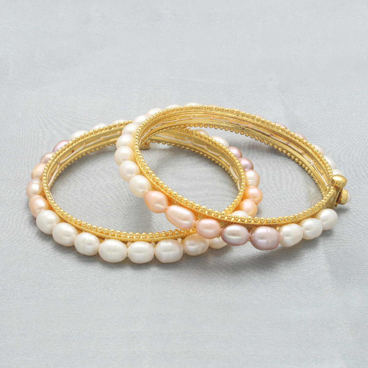 J Pearls Classic Pearl Bangles - Distacart