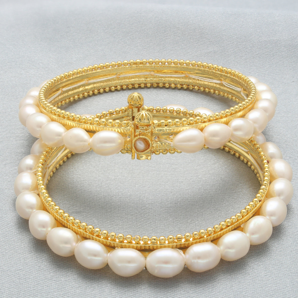 J Pearls Elegant Pearl Bangles - Distacart