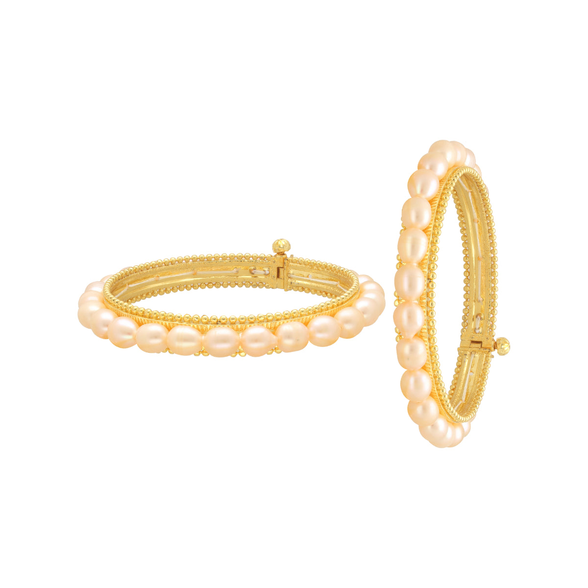 J Pearls Classique Pearl Bangles - Distacart