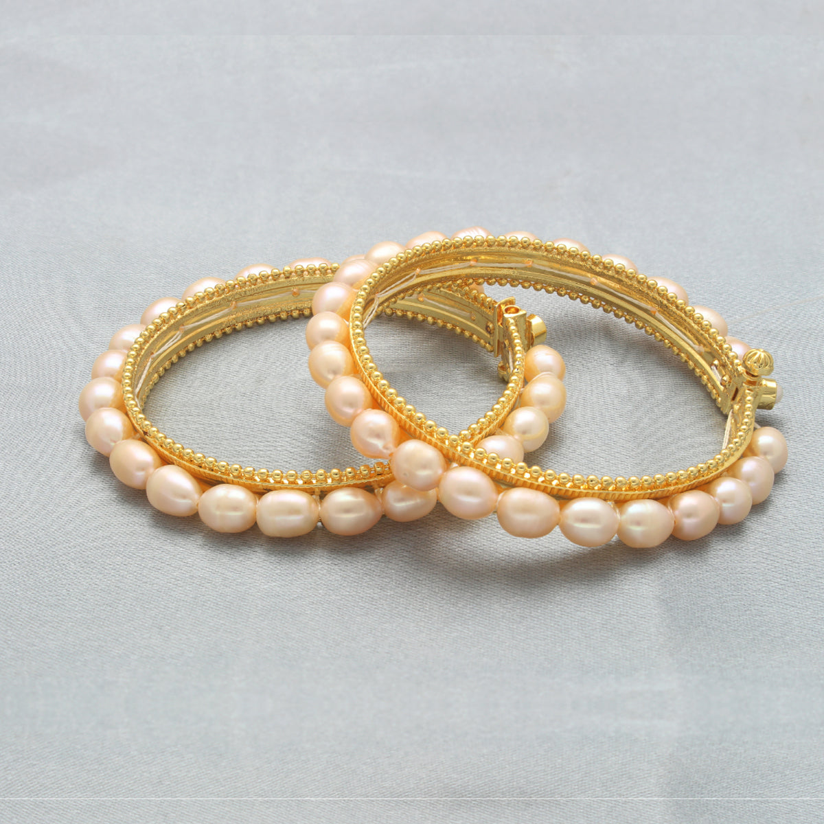 J Pearls Classique Pearl Bangles - Distacart