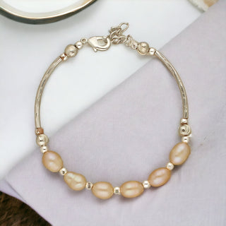 J Pearls Zivah 1 Line Pearl Bracelet - Distacart