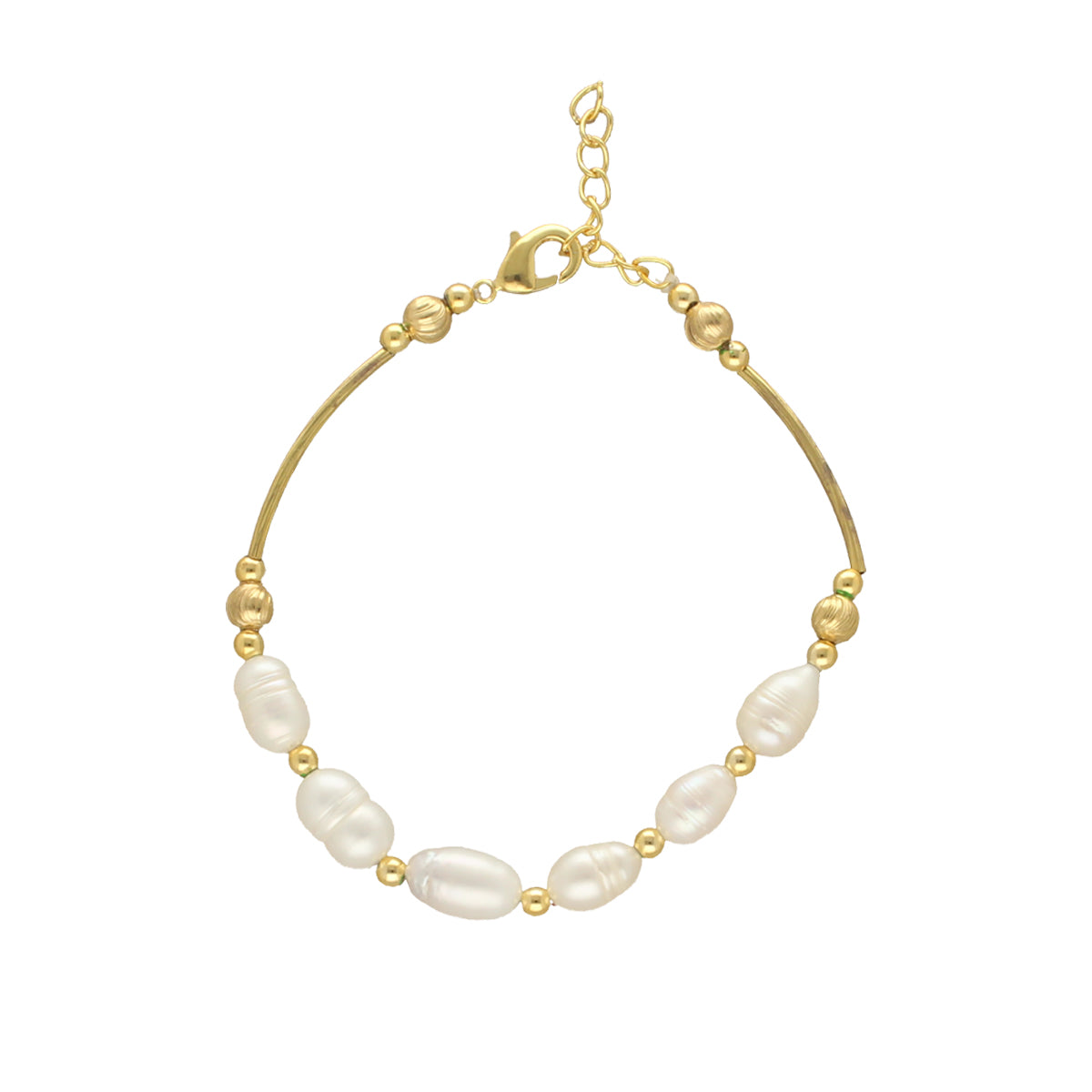J Pearls Zenia 1 Line Pearl Bracelet - Distacart