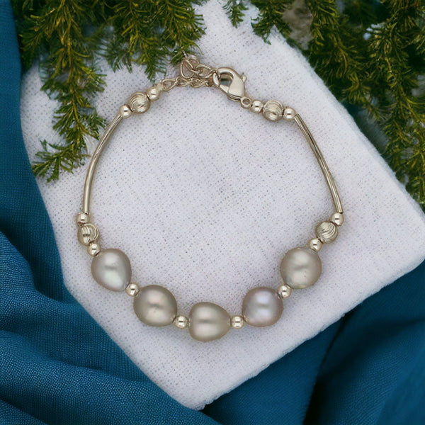 J Pearls Zoya 1 Line Pearl Bracelet - Distacart