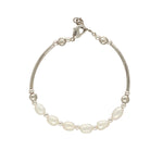 Thumbnail for J Pearls Unique 1 Line Pearl Bracelet - Distacart