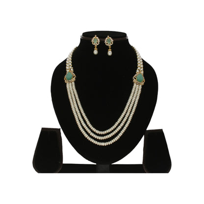 J Pearls Cherry 3 Lines Pearl Necklace - Distacart
