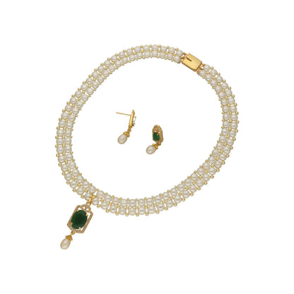 J Pearls Hiya 2 Lines Pearl Necklace - Distacart