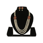 Thumbnail for J Pearls Fani 3 Lines Pearl Necklace - Distacart