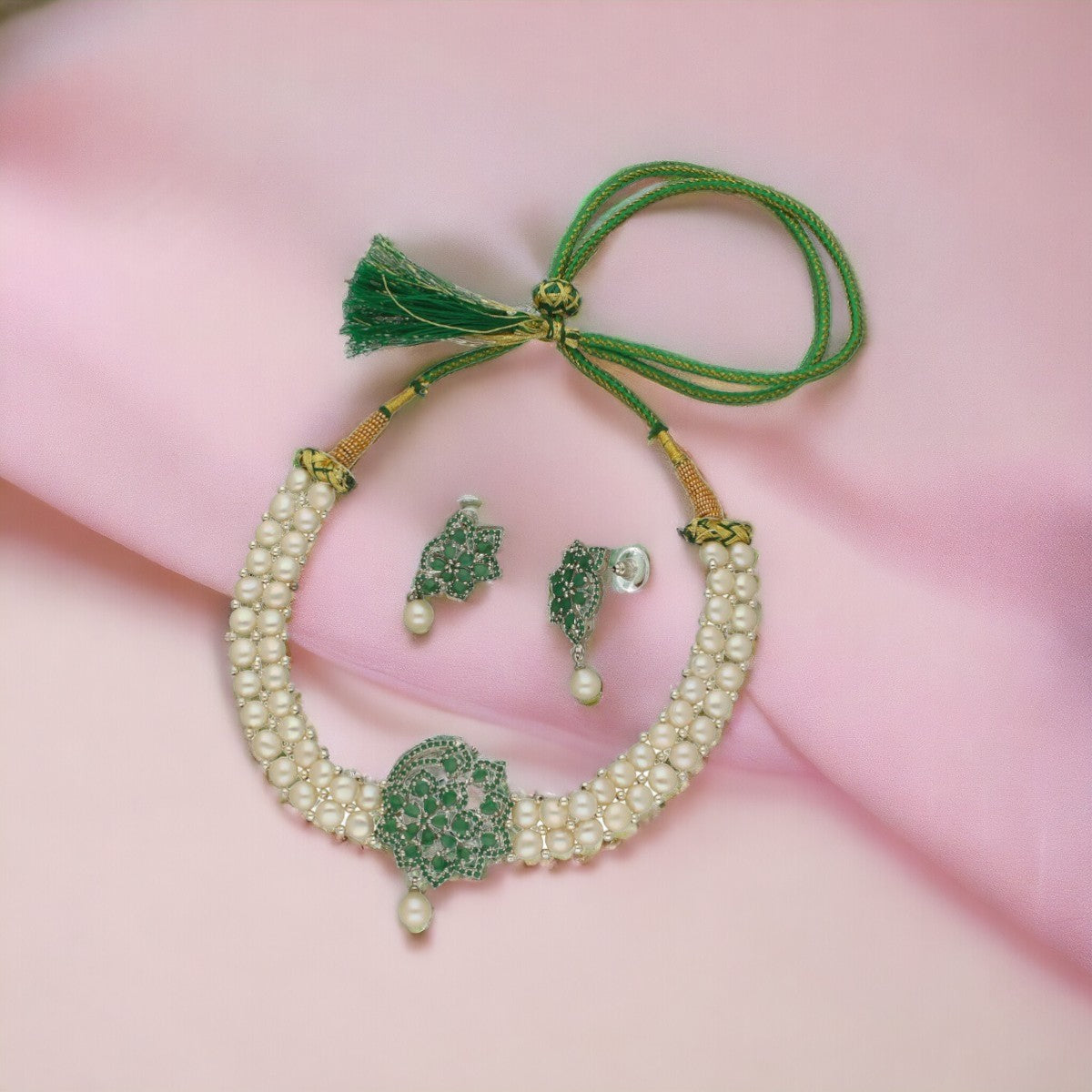 J Pearls 2 String White Pearl Choker - Distacart