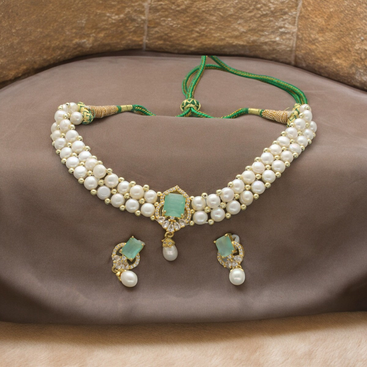 J Pearls Charming 2 String White Pearl Choker - Distacart